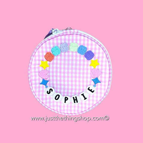 Customized Friendship Bracelet Jewelry Button Bags