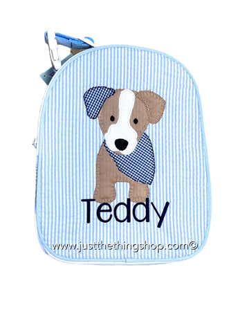 Bandana Puppy Dog Applique Gumdrop Lunch Box