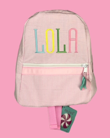 Drew Font Monogram Backpack