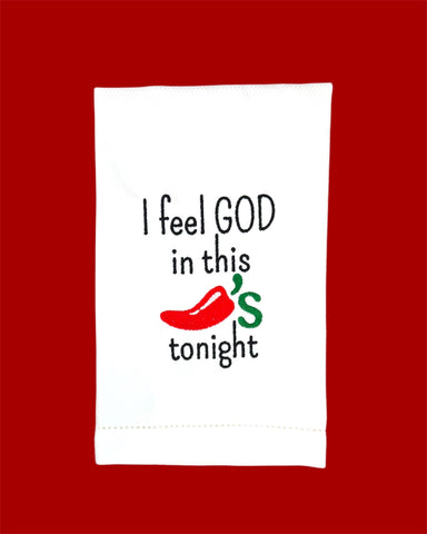 In this Chili's Tonight Guest Towel