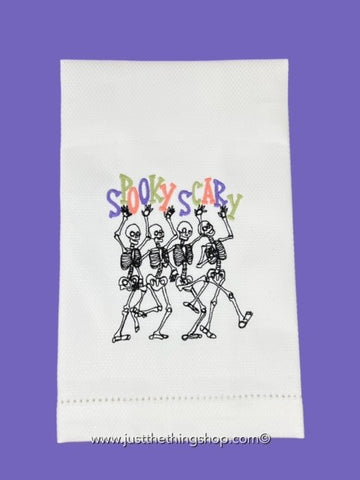 Spooky Scary Skeletons Guest Towel