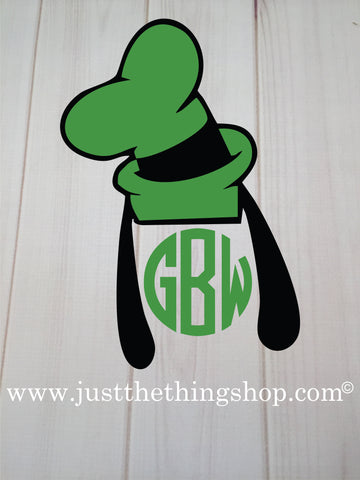 Dog Monogram Heat Press Transfer