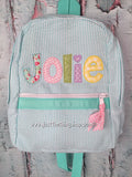 Applique Name Cheri Font Backpack - Just The Thing Shop