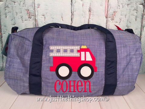 Fire Truck Duffel - Just The Thing Shop