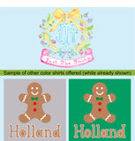 Personalized Gingerbread Man Christmas Shirt