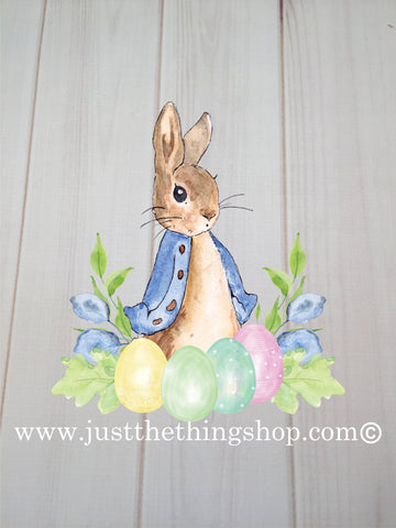 Peter Rabbit Easter Egg Heat Press Transfer