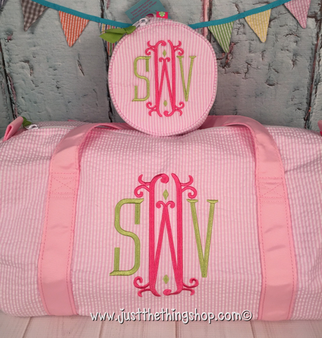 Gretchen Monogram Duffel - Just The Thing Shop