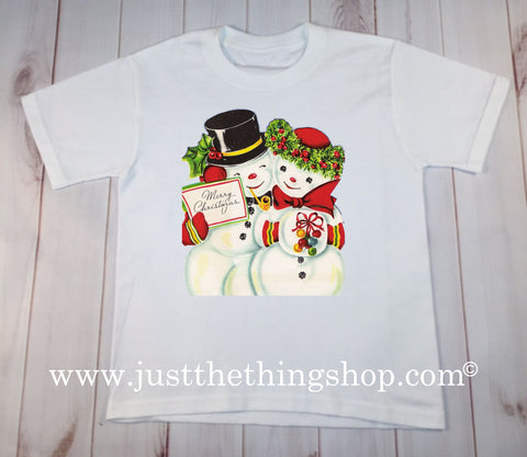 Vintage Snowman Christmas Shirt