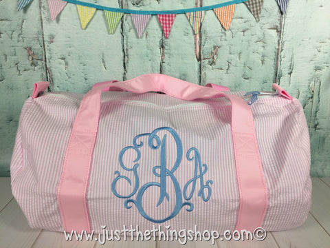 Suzanne Monogram Duffel - Just The Thing Shop