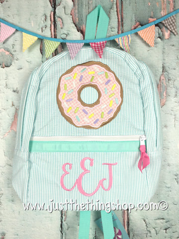 Donut Applique Backpack - Just The Thing Shop