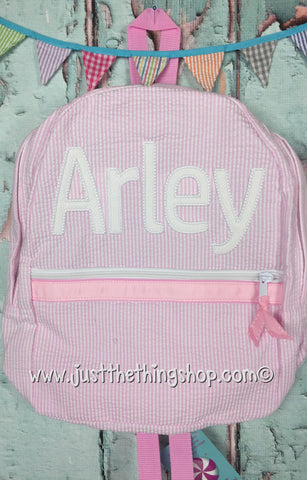 Applique Name Jayden Font Backpack - Just The Thing Shop