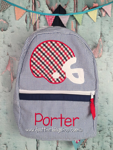 Football Helmet Backpack - Just The Thing Shop