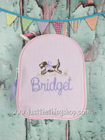Running Dog Monogram Gumdrop Lunch Box - Just The Thing Shop