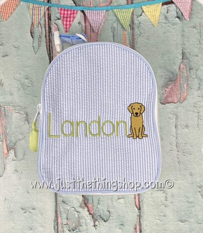 Labrador Dog Monogram Gumdrop Lunch Box