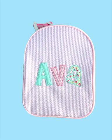 Applique Name Cheri Font Gumdrop Lunch Box