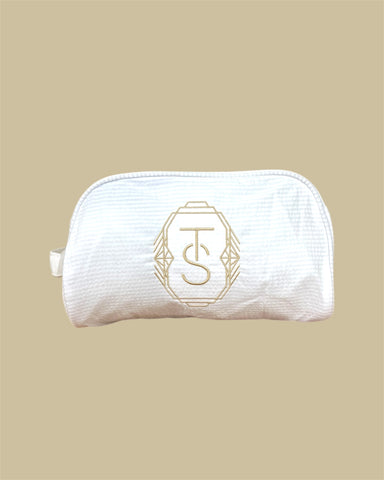 TS Deco Monogram Traveler Dopp Bag