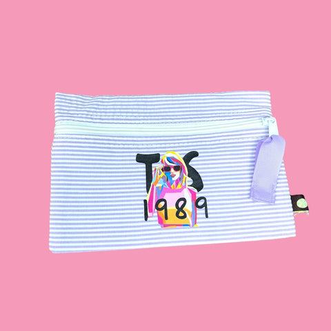 TS 1989 Abstract Cosmo Zipper Bag