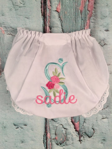 Girls Eyelet Trim Bloomers - Just The Thing Shop