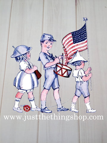 4th of July Childrens Parade Heat Press Transfer