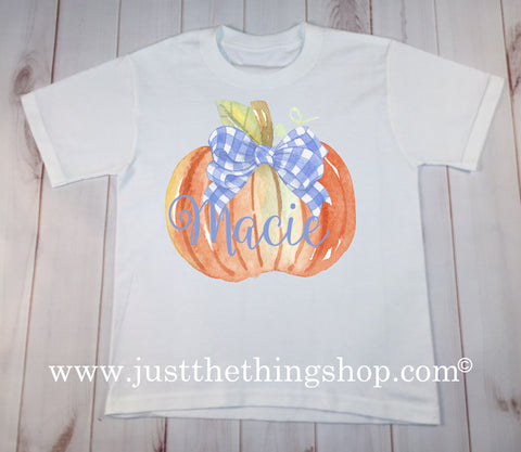 Girl Pumpkin Fall Shirt