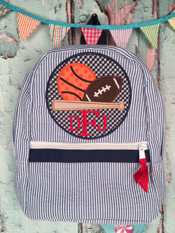 Sport Ball Patch Backpack - Just The Thing Shop