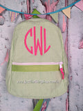 Circle (Natural) Monogram Backpack - Just The Thing Shop