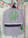 Circle (Natural) Monogram Backpack - Just The Thing Shop