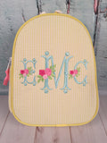 Floral Vintage Monogram Gumdrop Lunch Box - Just The Thing Shop