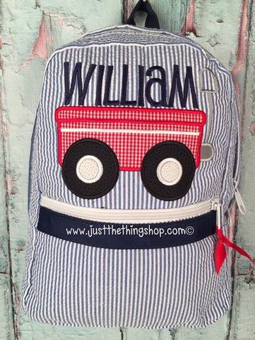 Wagon Applique Backpack - Just The Thing Shop