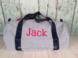 Name (Embroidered) Monogram Duffel - Just The Thing Shop