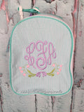 Floral Swag Monogram Gumdrop Lunch Box - Just The Thing Shop