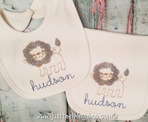 Baby Lion Bibs and Burps - Just The Thing Shop