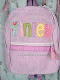 Applique Name Cheri Font Backpack - Just The Thing Shop