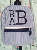 Stacked Block Letter Monogram Backpack - Just The Thing Shop