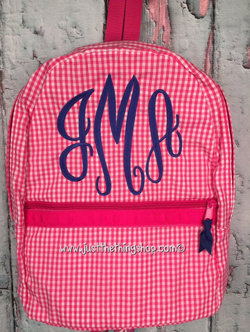 Master Circle Monogram For Girls Backpack - Just The Thing Shop