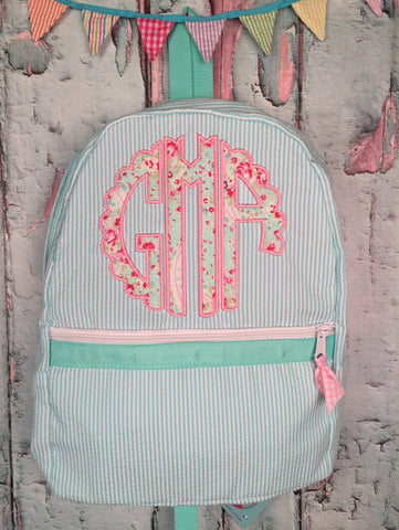 Scalloped Circle Applique Backpack - Just The Thing Shop