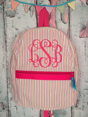 Vine Monogram For Girls Backpack - Just The Thing Shop