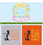 Witch Drive a Stick Halloween Shirt