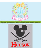 Boy Mouse Pirate Vacation Shirt