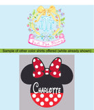 Personalized Girl Mouse Vacation Shirt