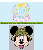 Personalized Girl Mouse Safari Vacation Shirt