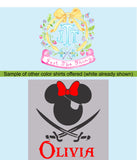 Girl Mouse Pirate Vacation Shirt