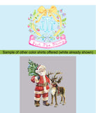Santa with Reindeer Christmas Shirt
