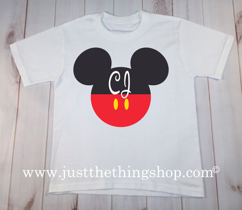 Personalized Boy Mouse Vacation Shirt