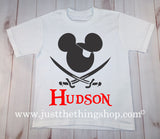 Boy Mouse Pirate Vacation Shirt