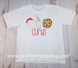 Personalized Cookies and Milk Christmas Shirt