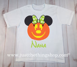 Girl Mouse Pumpkin Halloween Shirt