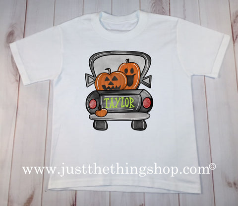 Pumpkin Truck Halloween Shirt