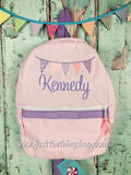 Bunting Name Applique Backpack - Just The Thing Shop