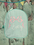 Bow Monogram for Girls Gumdrop Lunch Box